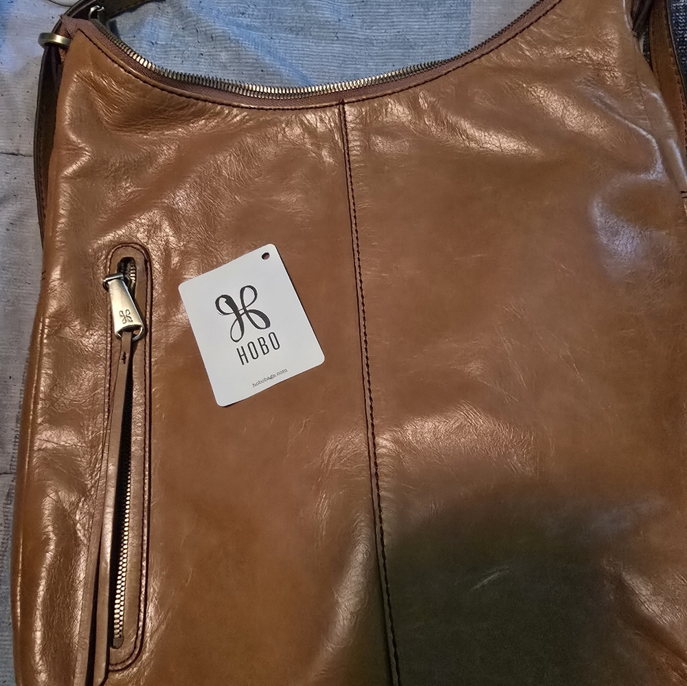 HOBO Brown Leather Shoulder Bag